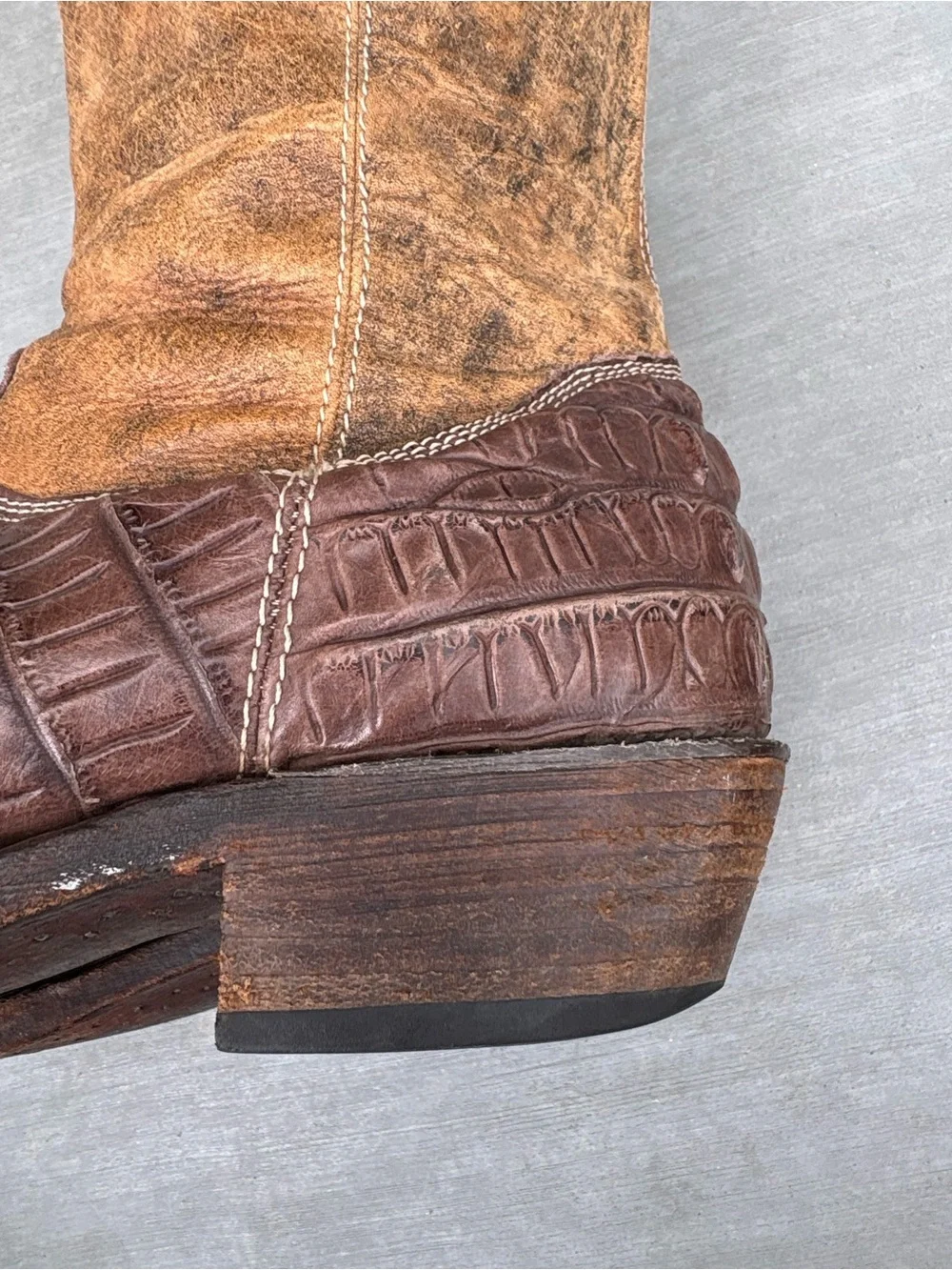Vintage Rogers Boots Rudel Mens 11 E Leather Western